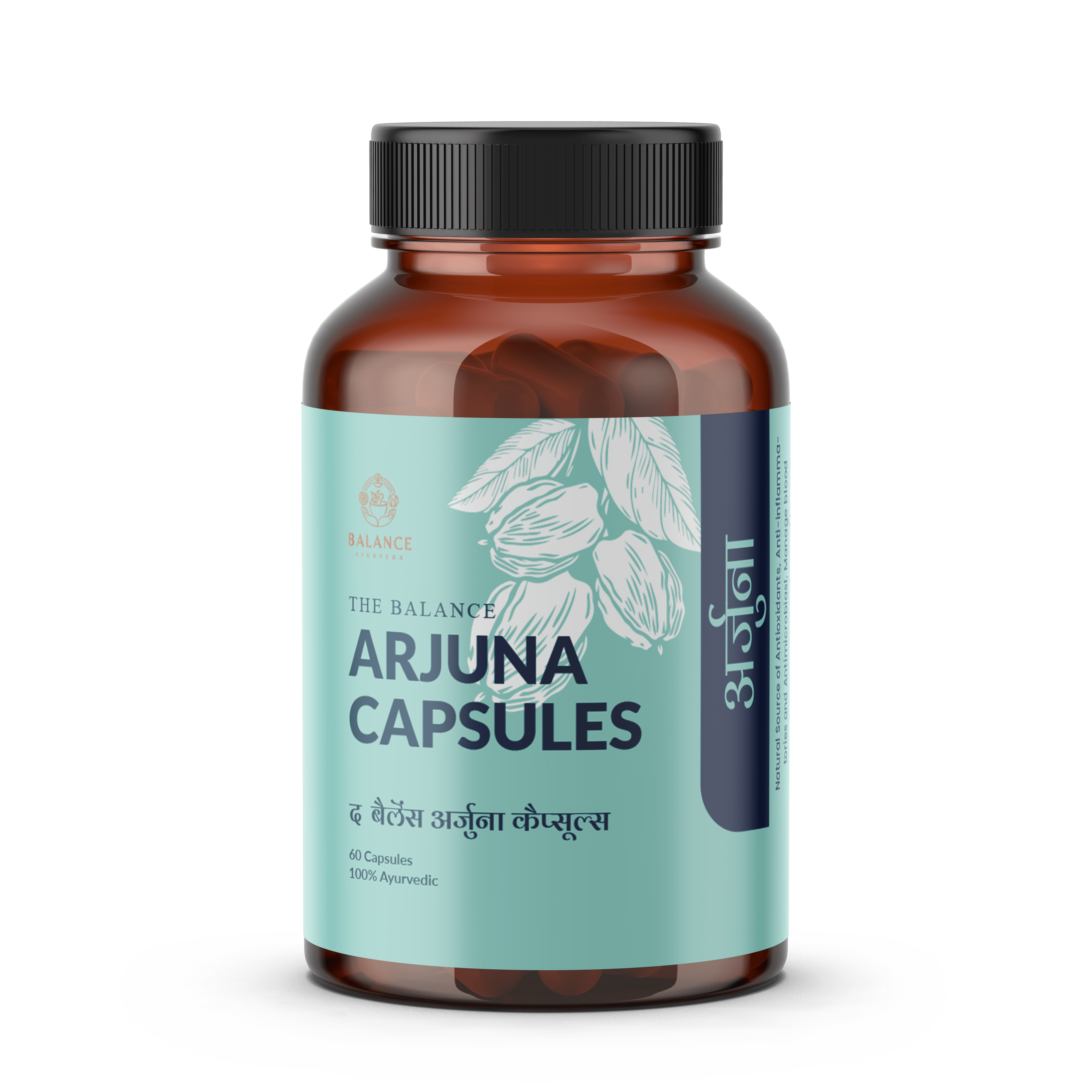 Balance Ayurveda Arjuna Capsules Bottle