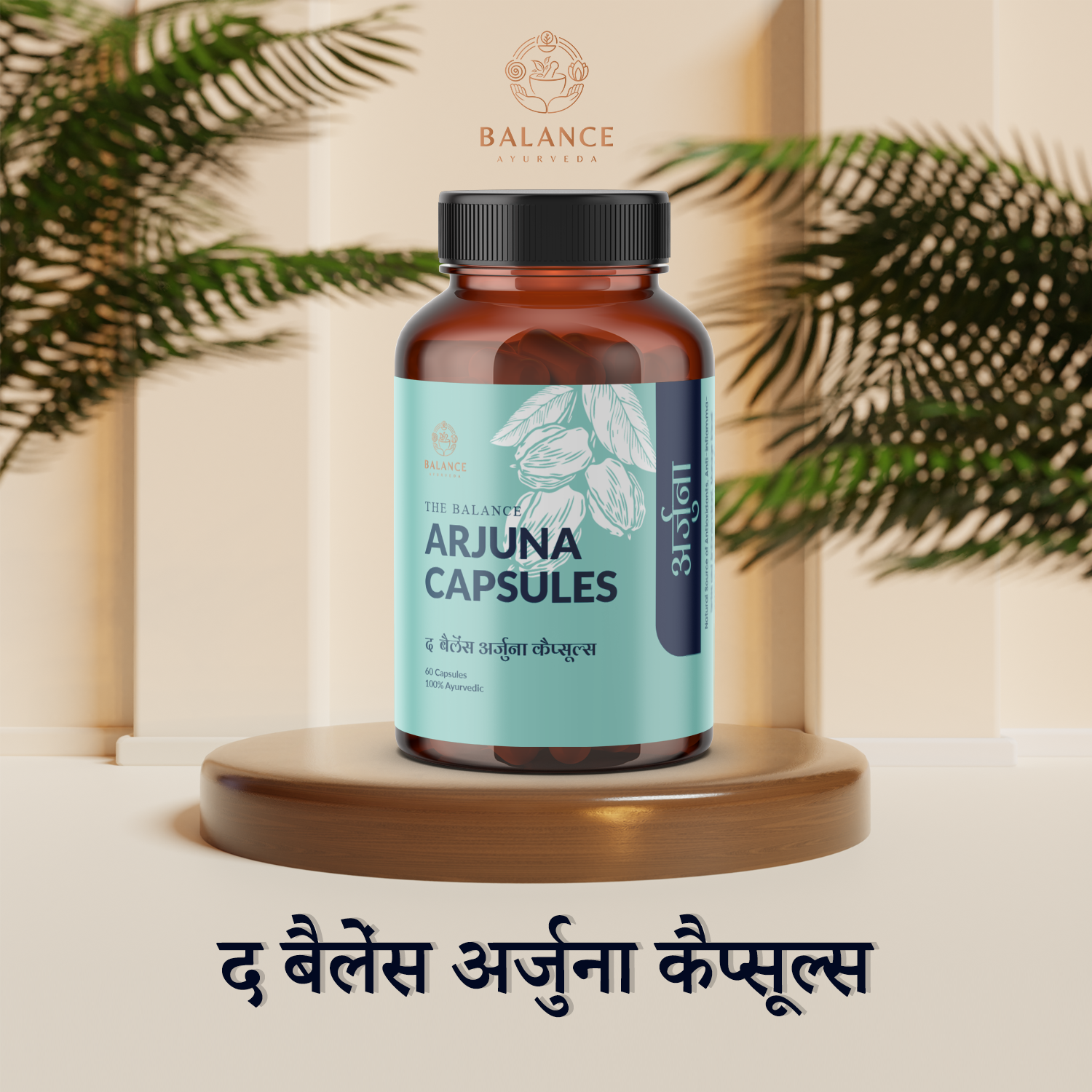 Balance Ayurveda Arjuna Capsules Website Infographic Hindi