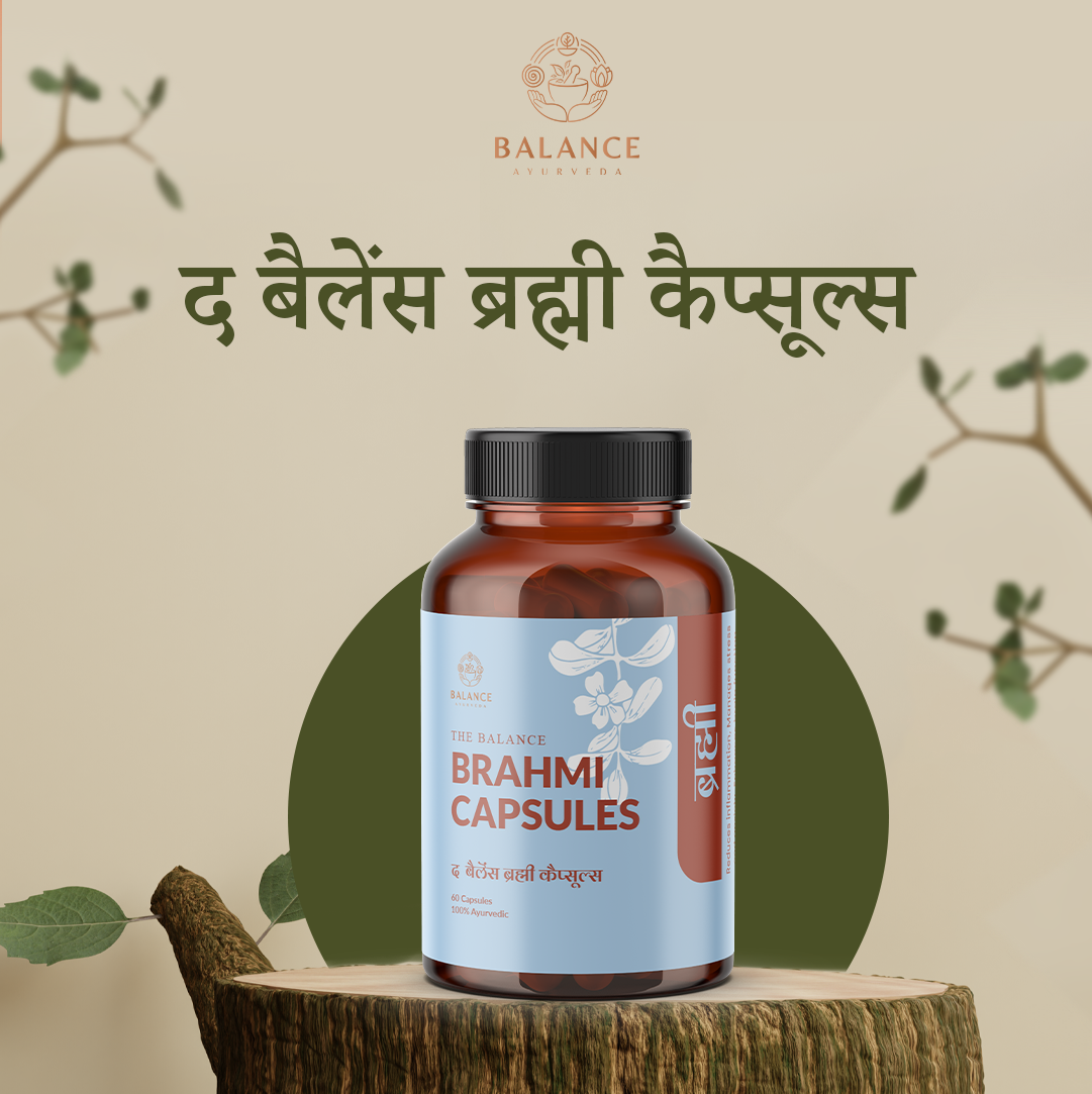 Balance Ayurveda Brahmi Capsules Website Infographic Hindi