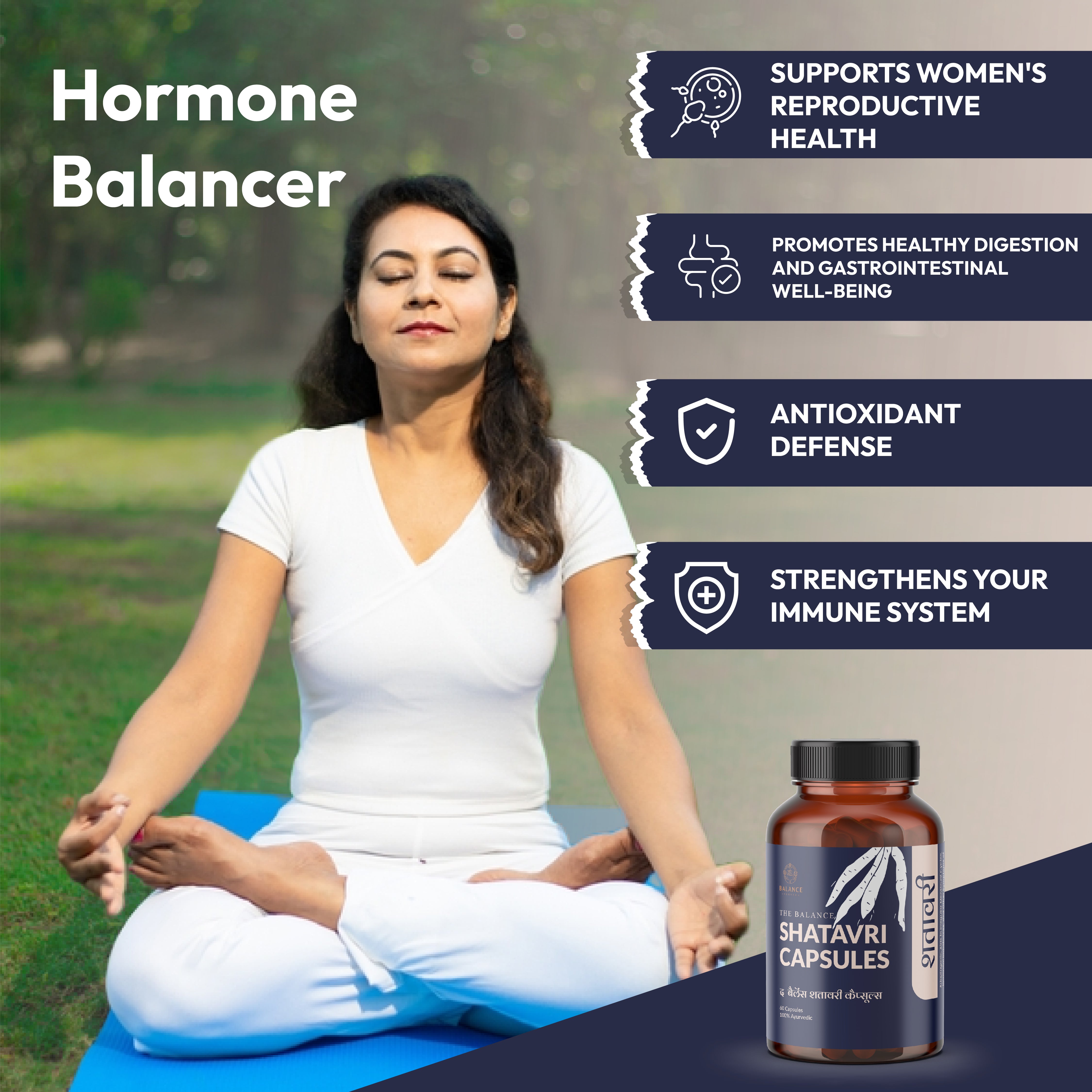 SHATAVRI WOMAN HORMONE BALANCE PCOD PCOS ACNE ENERGY TABLET FERTILITY